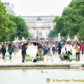 The Tuileries Garden with the Arc de Triomphe du Carrousel in the background